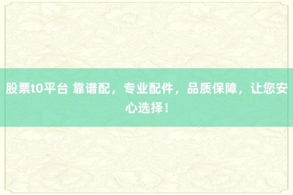 股票t0平台 靠谱配，专业配件，品质保障，让您安心选择！
